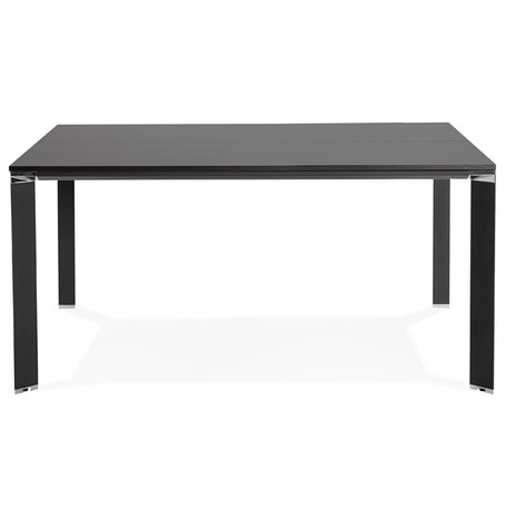 Zwarte vergadertafel / bench-bureau 'XLINE SQUARE' - 160x160 cm