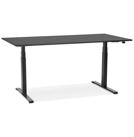 Zwarte elektrische zit/sta-bureau 'TRONIK' - 140x70 cm