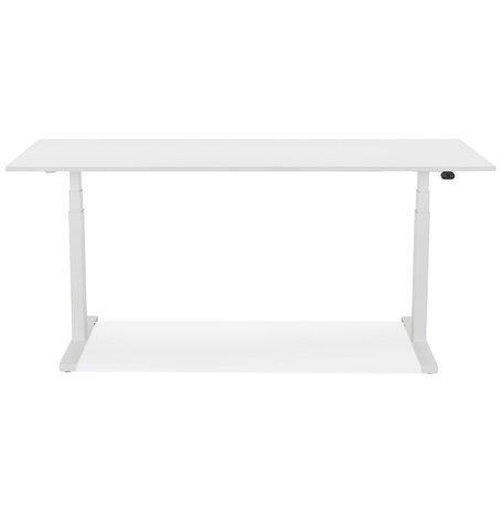 Witte verstelbare elektrische bureau 'TRONIK' - 160x80 cm