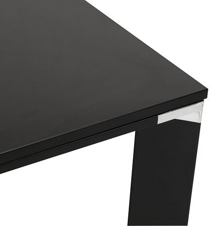 Hoge tafel/bureau van zwart hout 'XLINE HIGH TABLE' - 140x70 cm