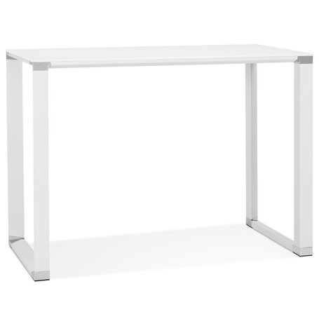 Hoge tafel/bureau van wit glas 'XLINE HIGH TABLE' - 140x70 cm