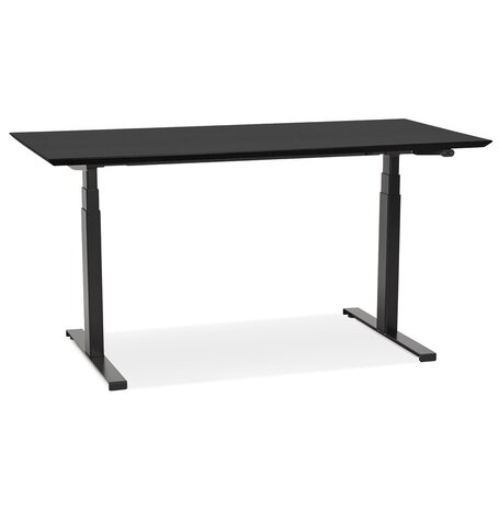 Zwarte elektrische zit/sta-bureau 'BIONIK' - 150x70 cm