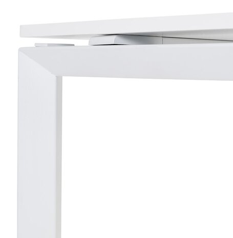 Witte vergadertafel / bench-bureau 'BAKUS SQUARE' - 140x140 cm