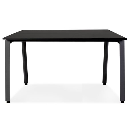 Zwarte vergadertafel/benchbureau 'AMADEUS SQUARE' - 160x160 cm