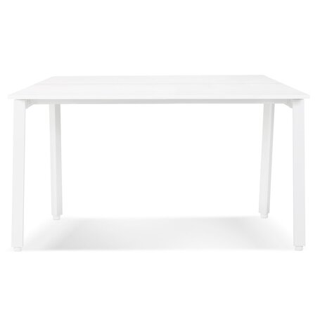 Witte vergadertafel/benchbureau 'AMADEUS SQUARE' - 140x140 cm