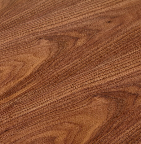 Design vergader- / eettafel 'XLINE' 200 in walnootafwerking met zwarte structuur - 200x100 cm