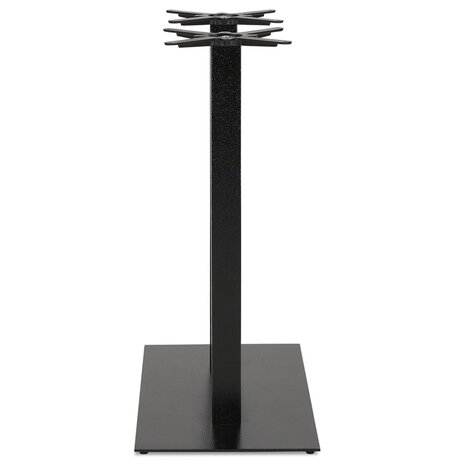 Zwart geverfde metalen tafelpoot 'NERO DOUBLE' 100 cm