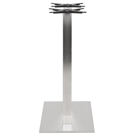 Tafelpoot van geborsteld metaal 'KARO DOUBLE' 100 cm