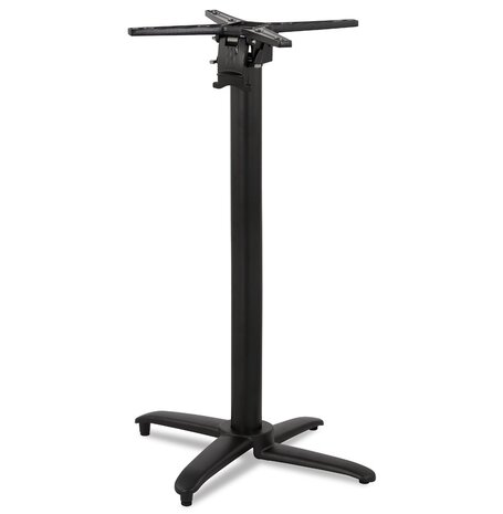 Opvouwbare tafelpoot 'PRATIK' 110 van zwart aluminium binnen/buiten
