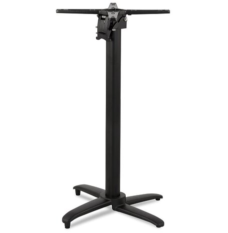 Opvouwbare tafelpoot 'PRATIK' 110 van zwart aluminium binnen/buiten