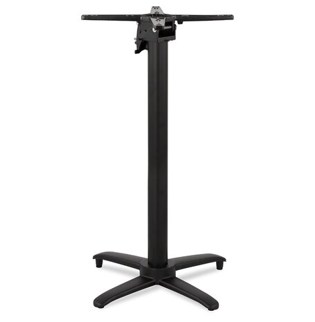 Opvouwbare tafelpoot 'PRATIK' 110 van zwart aluminium binnen/buiten