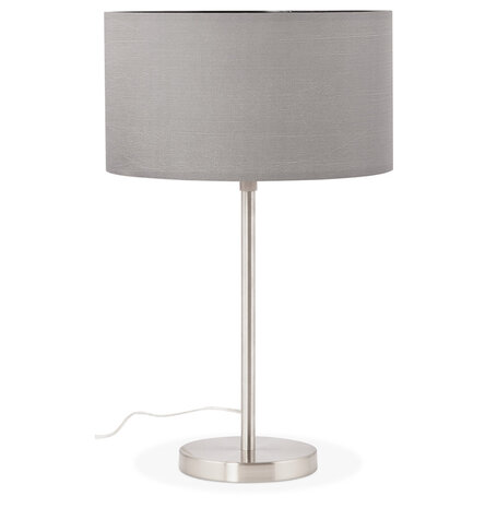 Grijze, in de hoogte regelbare tafellamp 'LIVING MINI'