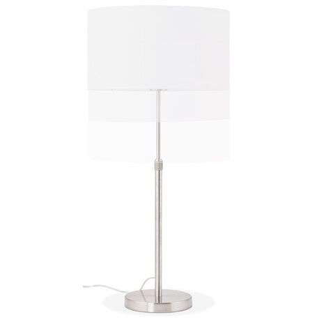 Witte, in de hoogte regelbare tafellamp 'LIVING MINI'