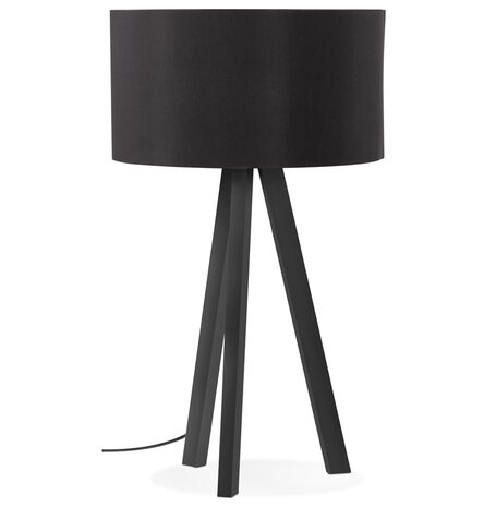 Design tafellamp 'SPRING MINI' met lampenkap en zwarte staander