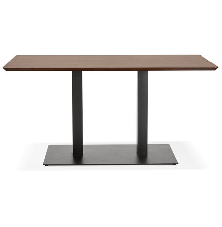 Design tafel / bureau 'ZUMBA' met notenhouten afwerking - 150x70 cm