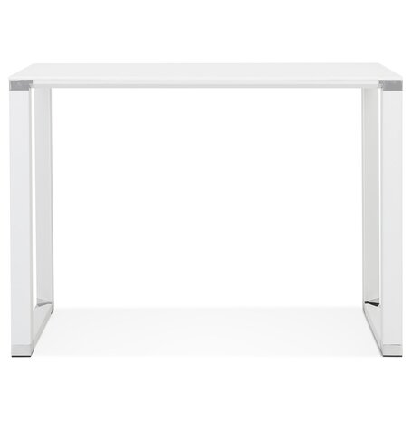Hoge tafel/bureau van wit glas 'XLINE HIGH TABLE' - 140x70 cm