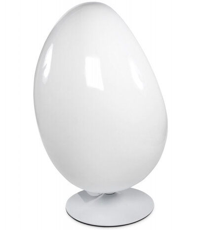 Wit en rode eivormige zetel 'COCOON' eistoel