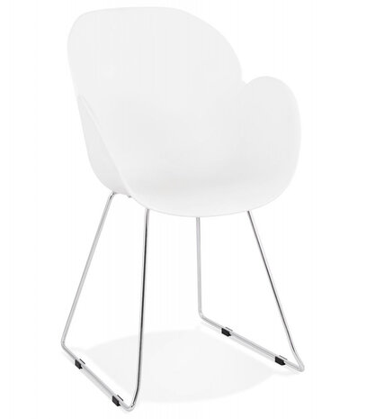 Designstoel ‘NEGO' in witte kunststof