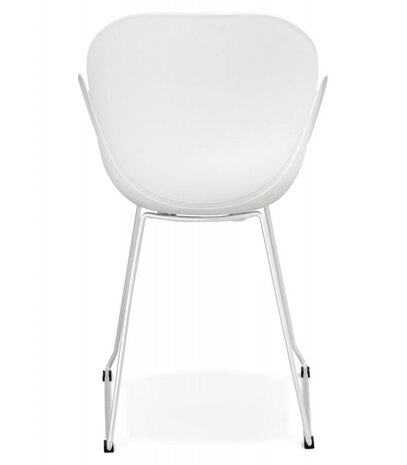 Designstoel ‘NEGO' in witte kunststof