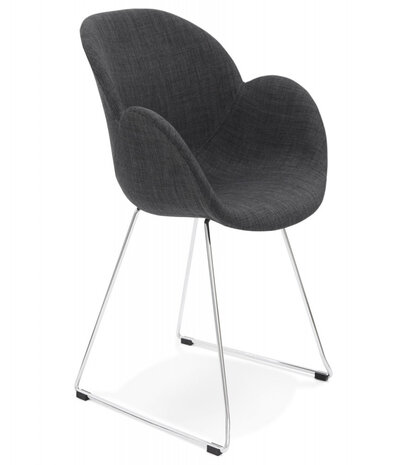 Designstoel ‘JUMBO' in donkergrijze stof