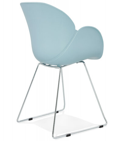 Moderne stoel 'NEGO' blauw van kunststof