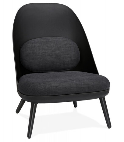 Design loungezetel 'TICOS' zwart