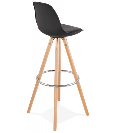 Design barkruk 'TATAMI' zwart