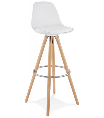 Design barkruk 'TATAMI' wit