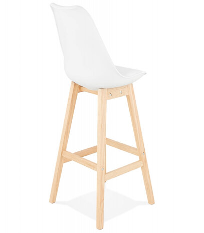 Barkruk ‘CAMILA' wit Scandinavische stijl