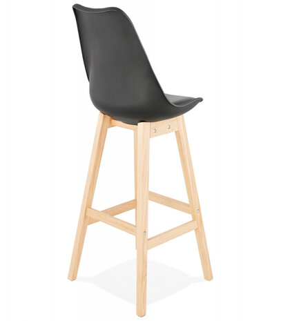Barkruk ‘CAMILA' zwart Scandinavische stijl