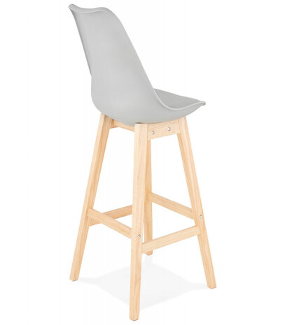 Barkruk ‘CAMILA' grijs Scandinavische stijl