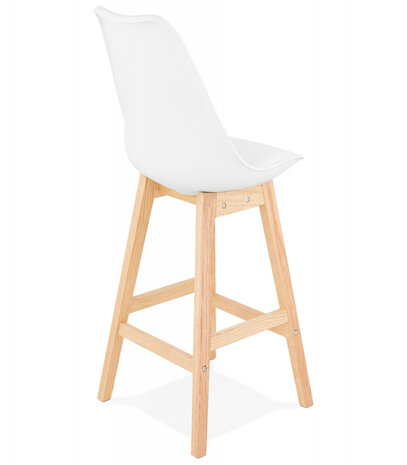 Halfhoge kruk ‘CAMILA MINI' wit Scandinavische stijl