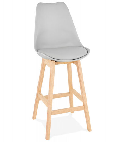 Halfhoge kruk ‘CAMILA MINI' grijs Scandinavische stijl