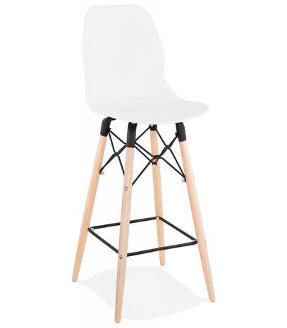 Halfhoge kruk 'COSMIK MINI' wit Scandinavische stijl