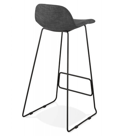 Design barkruk 'MOSKOW' zwart industriële stijl