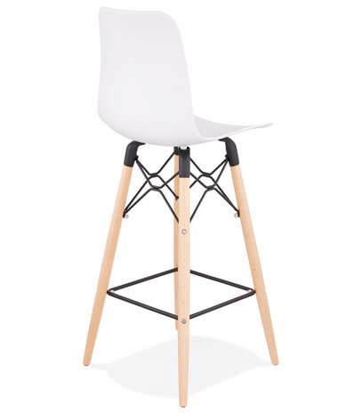Halfhoge kruk 'MOZAIK MINI' wit Scandinavische stijl