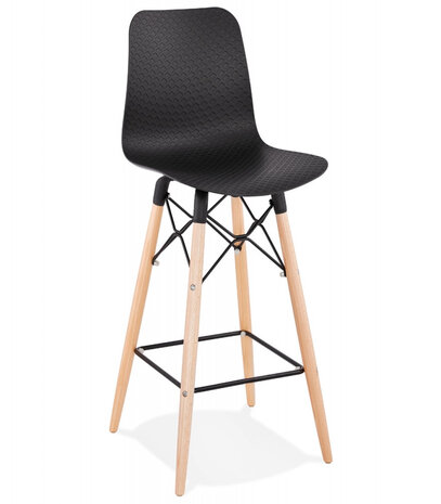 Halfhoge kruk 'MOZAIK MINI' zwart Scandinavische stijl