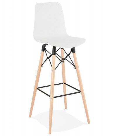 Design barkruk 'MOZAIK' wit Scandinavische stijl