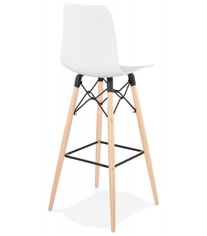Design barkruk 'MOZAIK' wit Scandinavische stijl