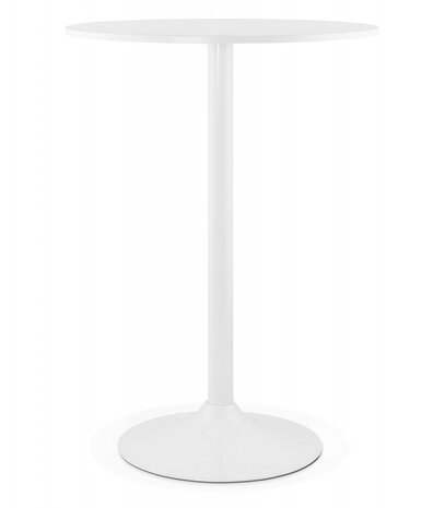 Staantafel / hoge tafel 'CARACAS' wit - Ø 90 cm