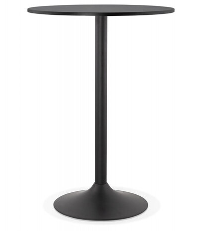 Staantafel / hoge tafel 'BRASILIA' zwart - Ø 90 cm