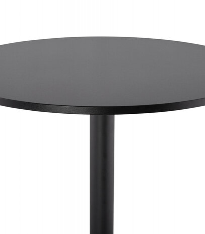 Staantafel / hoge tafel 'BRASILIA' zwart - Ø 90 cm