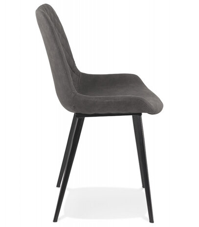 Opvouwbare hoge ronde zwarte tafel 'PAXTON' - 68x68 cm