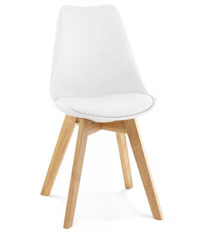 Witte, moderne stoel 'TEKI'