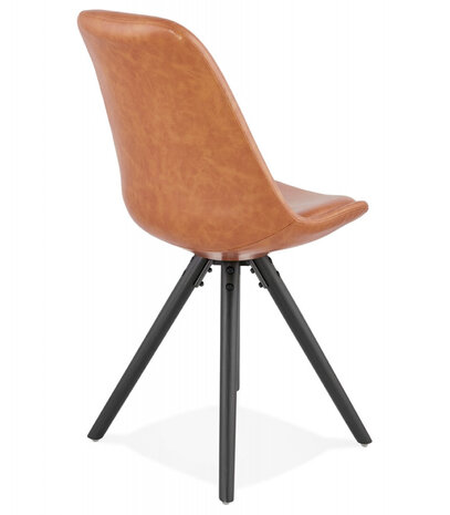 Design stoel 'STREET' bruin industriële stijl