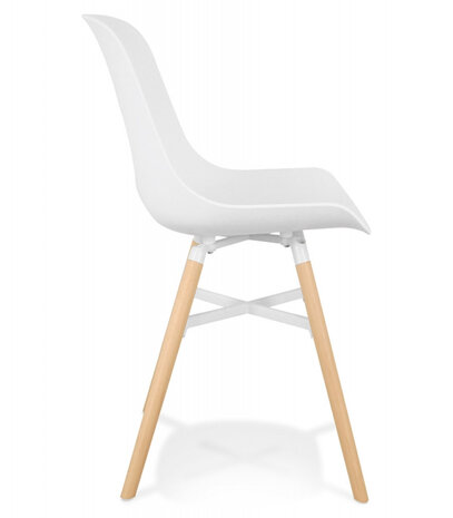 Witte design stoel 'GLADYS'