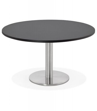 Lage loungetafel HOUSTON zwart - Ø 90 cm
