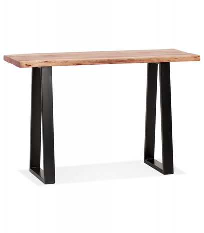 Industriële console 'RAFA CONSOLE' van massief hout en metaal