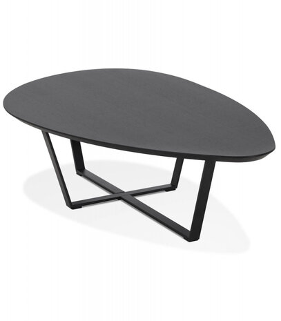 Design salontafel 'DROP' van zwart hout