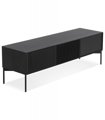 Design tv-meubel 'MOVIE' van zwart hout